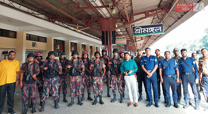 চা শিল্পাঞ্চলের গুরুত্বপূর্ণ রেলস্টেশনে নিরাপত্তা বাহিনীর অবস্থান